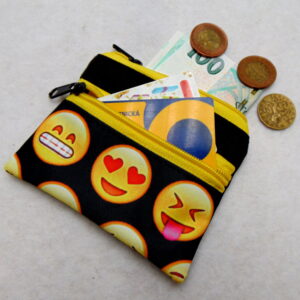 Malá peněženka- kapsička-smajlík žlutý