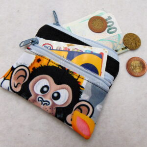Malá peněženka- kapsička-opice