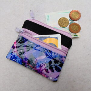 Malá peněženka- kapsička-fialové boby
