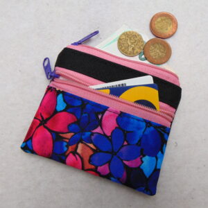 Malá peněženka- kapsička- výrazný květ