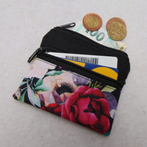 Malá peněženka- kapsička- květy