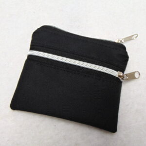 Malá peněženka- kapsička- černá+ stříbrná