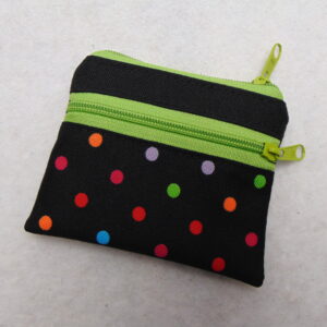 Malá peněženka- kapsička- puntík+ zelená