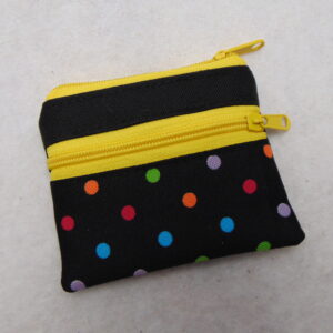 Malá peněženka- kapsička- puntík+ žlutá