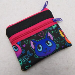 Malá peněženka- kapsička- kočka+ růžová