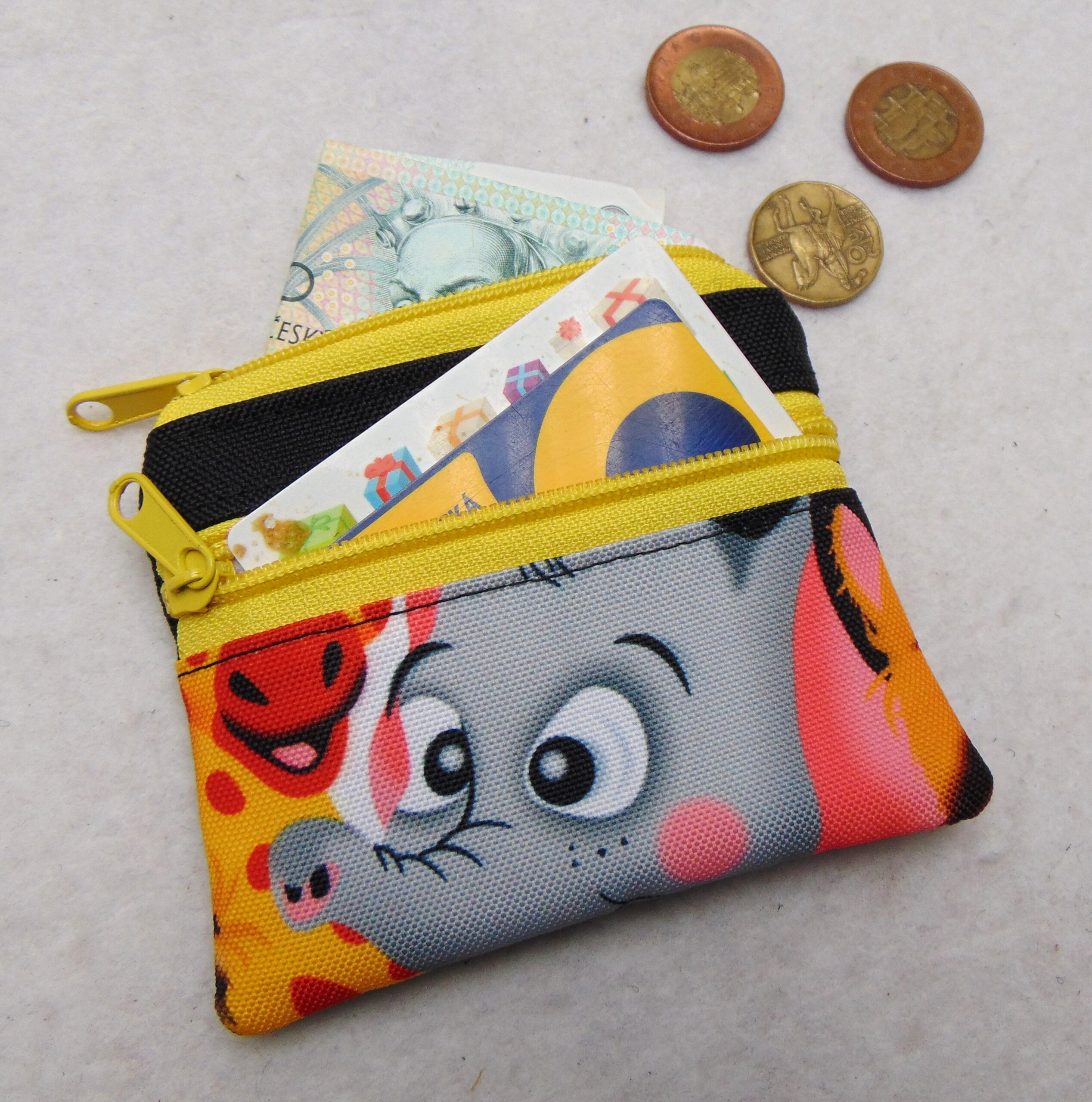 Malá peněženka- kapsička- slon