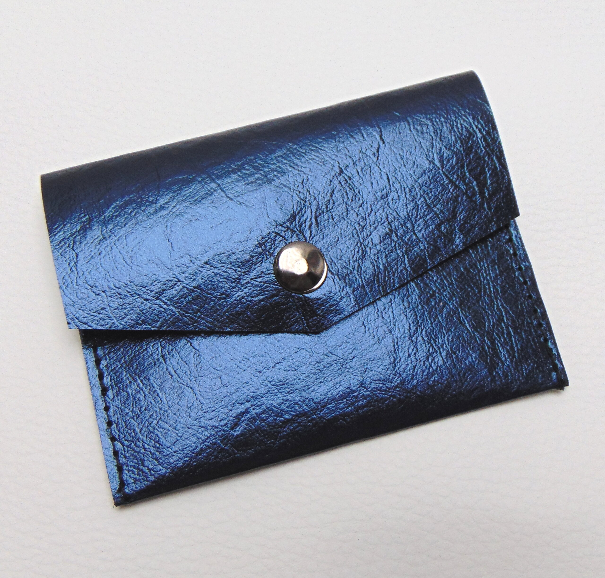 Peněženka z PRATELNÉHO PAPÍRU- granát- temně modrá